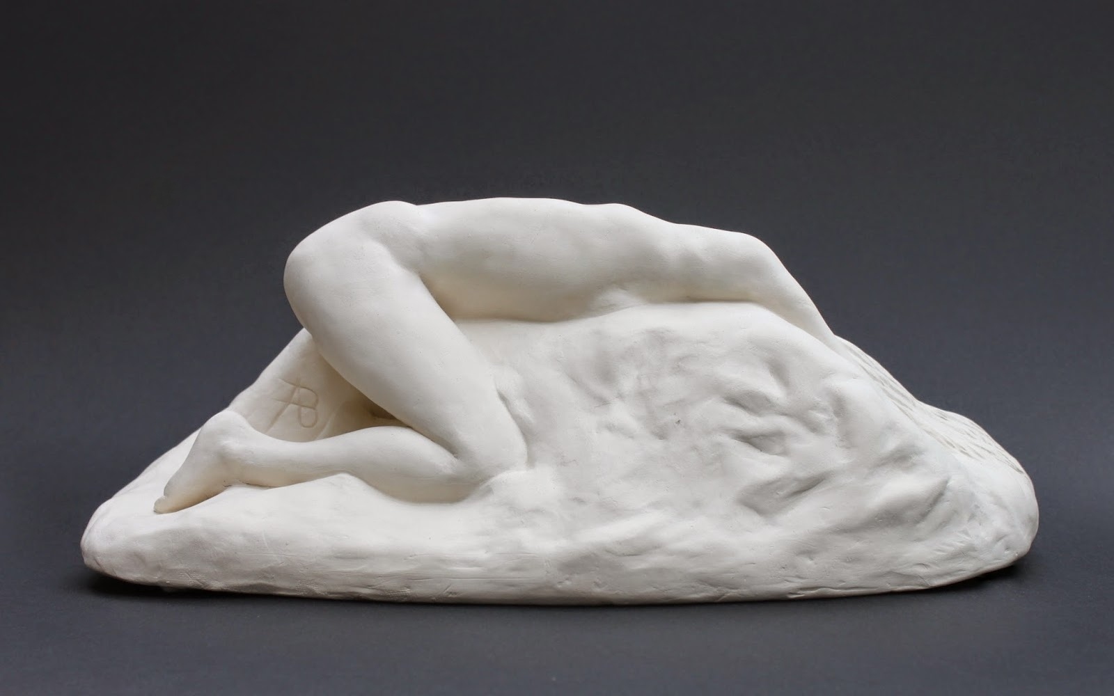 Sculpture d'artiste à vendre / achat / commande à Paris / France / Lille, en terre cuite / faïence / grès cérame / plâtre, sculpture de femme nue, reproduction/copie de la danaïde de Rodin