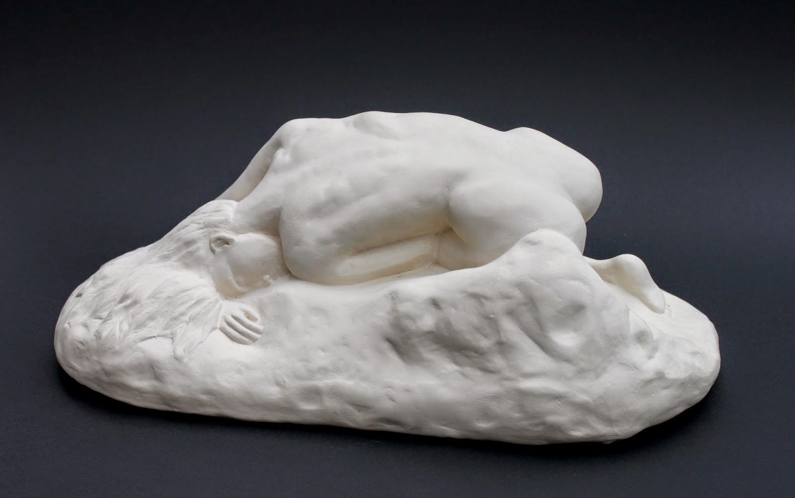 Sculpture d'artiste à vendre / achat / commande à Paris / France / Lille, en terre cuite / faïence / grès cérame / plâtre, sculpture de femme nue, reproduction/copie de la danaïde de Rodin